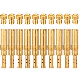 ZAMDOE 20 Pcs Carburetor Main Jets Kit(10 Carburetor Main Jets + 10 Slow Pilot Jets), Accessories for PWK Keihin OKO CVK KOSO PE PWM Carburetor