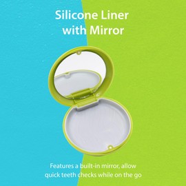 Retainer Case Love Yourself Orthodontic Case With Mirror Compatible with Invisalign Aligner Remover Tool Travel Essentials Gift for Girlfriend Boyfriend Family Friends for Travel School Work