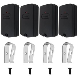 WELURE 4-Pack Security Remotes Works for All Mighty Mule & GTO Gate Openers (9 Dip Switches)