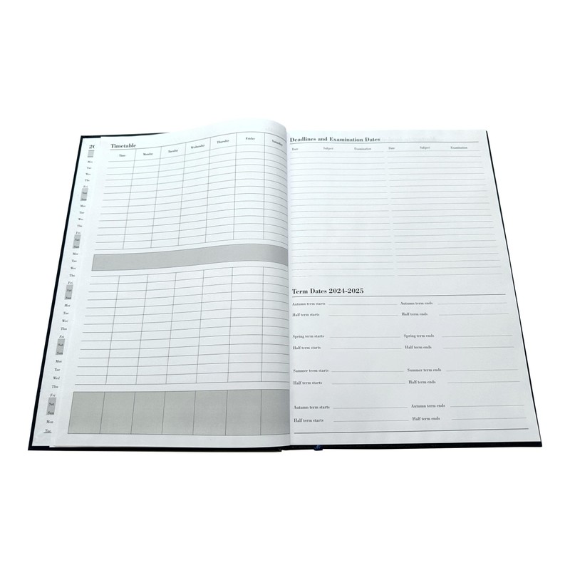 2024-2025 Diary Academic Year A5 Week to View Hardback Casebound