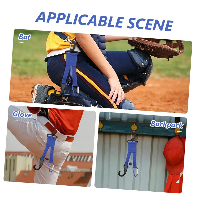 BESPORTBLE Baseball Bat Holder Glove Clip Gear Hanger with Helmet