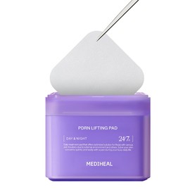 MEDIHEAL PDRN Lifting Toner Pads, Pore & Wrinkle Care (100 Count) | with Rose PDRN & Glutathione for Pore Minimizing | Lifting & Wrinkle Care | Non-Comodogenic, Vegan Pads, Korean Skincare