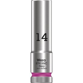 Wera 05004554001 8790 HMC Deep Socket, Pink, 14.0 mm
