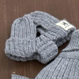 Dog Ribbed Ultra Beanie Hat Gray 1P Winter Knit Fashion M