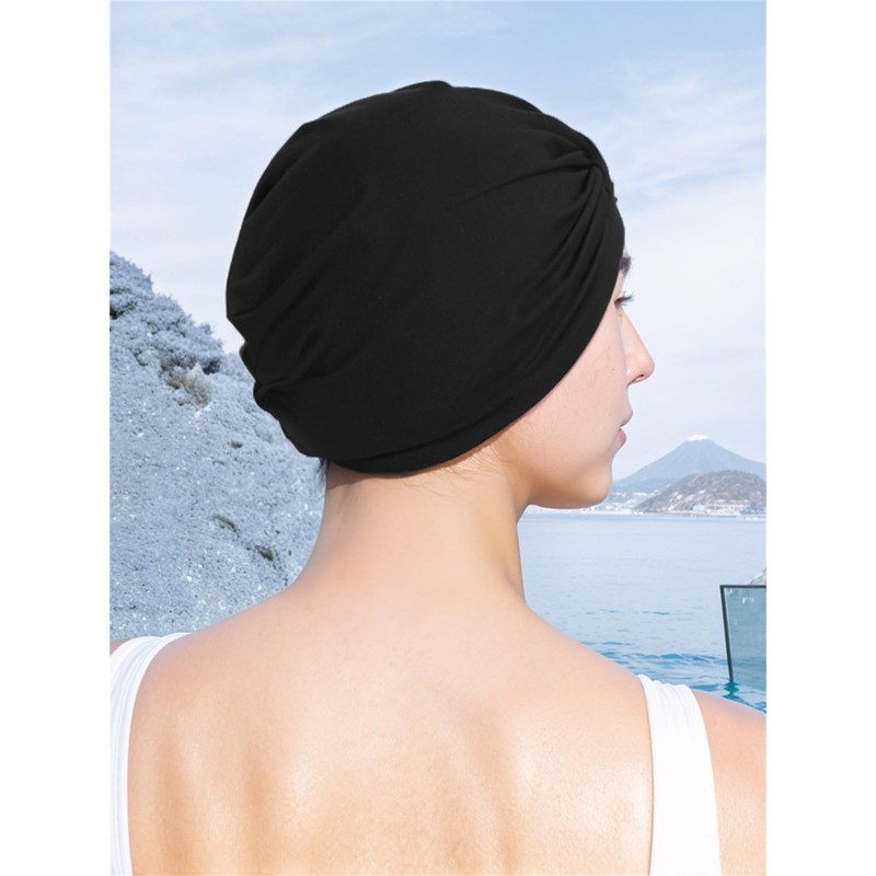 Swimming Cap Women's Turban Swimming Cap Large Swimming Hat Ear
