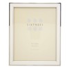 Sixtrees Abbey White 2-103-80 Polished Silver photo frame with lacquered