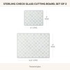 MACKENZIE-CHILDS Set of 2 Tempered Glass Cutting Boards, Countertop Cutting