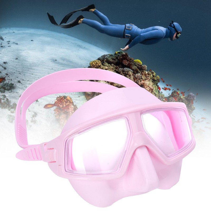 Professional Free Diving Anti Fog Large View Low Volume Dive