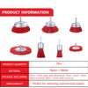 7-Piece Nylon Brush Set with 1/4 Shank Nylon Filament Disc