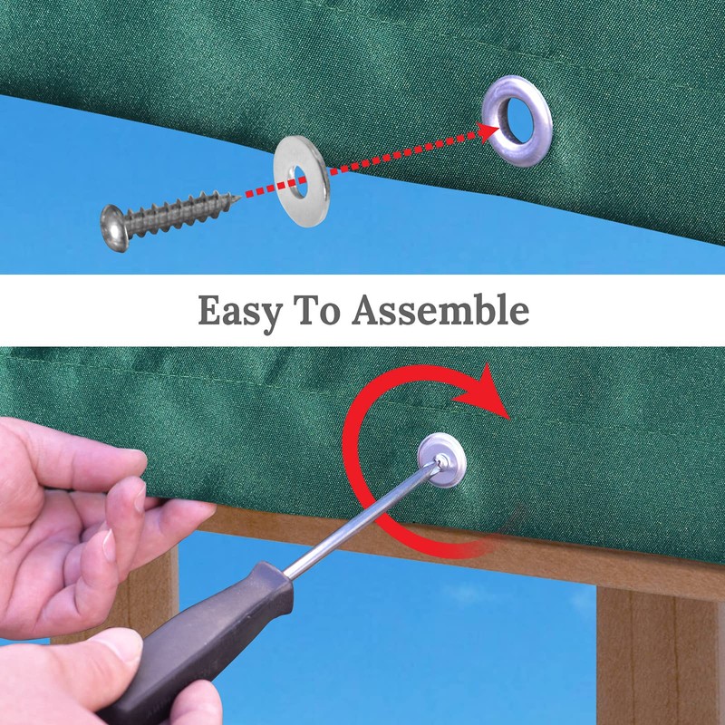 Strong Camel Replacement Swing Set Replacement Tarp for Backyard Wood