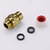 Brushed Gold Shower Head Adapter, Biveah Brass Shower Arm Swivel
