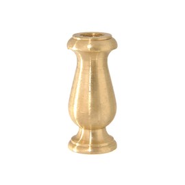 B&P Lamp® 2 Inch Turned Brass Spindle, Slips 1/8IP, Unfinished