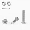 GOHODOMINO M8×35mm Button Head Socket Cap Bolts Screws, Nuts, Flat