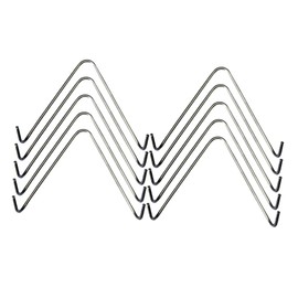 Ciieeo 10pcs Shape Stainless Steel Wall Hooks Hanger Bracket for Flower Baskets Space Saving Wall Planter Hanger Hook and Easy to Install for Hanging Plants and Decor