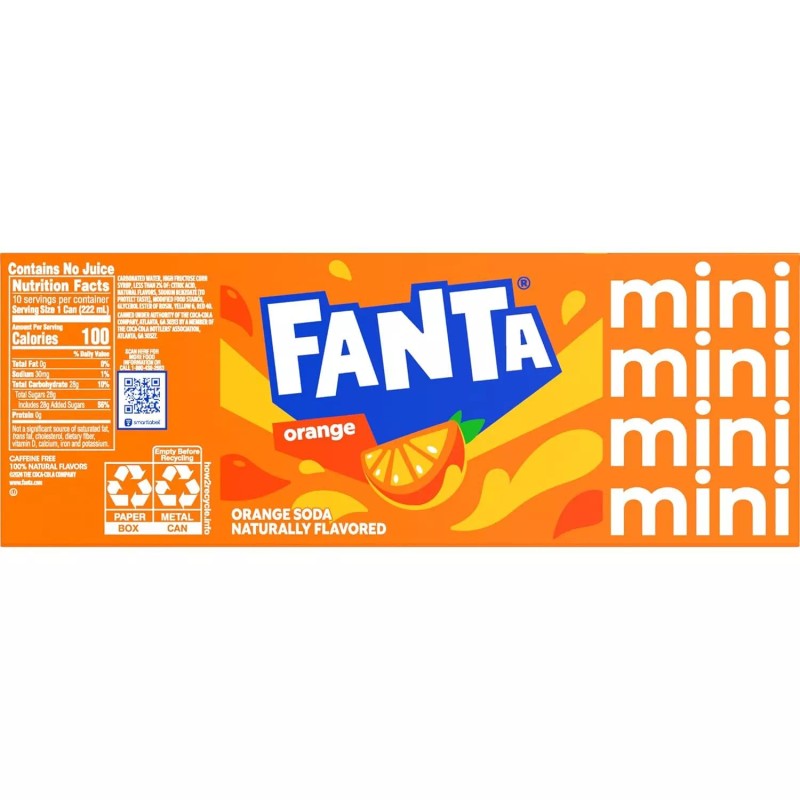 The Coca-Cola Company FANTA ORANGE CAN 7.5 FL OZ X10