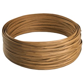 Laphivieh 130 Ft Wicker Repair Supplies, Wicker Repair Kit, Plastic Rattan Material for Patio Chair Repair Flat Wicker Furniture Repair Replacement (Light Wood Grain)