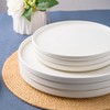 AmorArc Stoneware Dinnerware Sets of 4,Reactive Ceramic Plates and Bowls