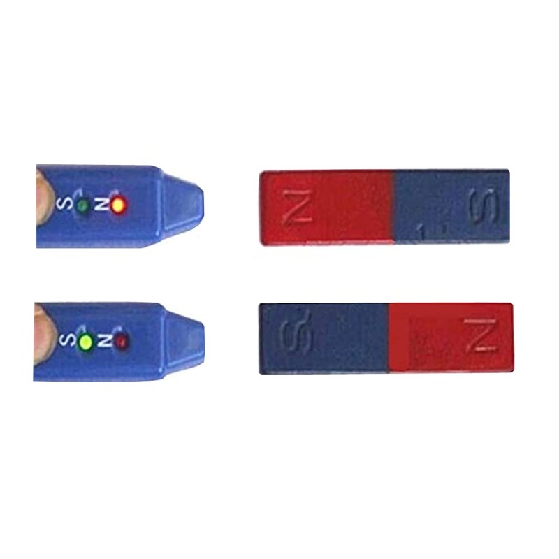 Magnetic Polarity Tester with ±5mT Sensitivity, One-Button Operation for Electric