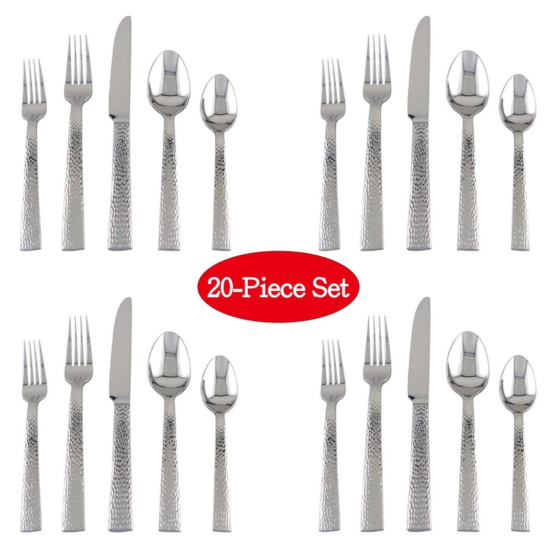 UPware 20-Piece 18/8 Stainless Steel Flatware Set, Service for 4,