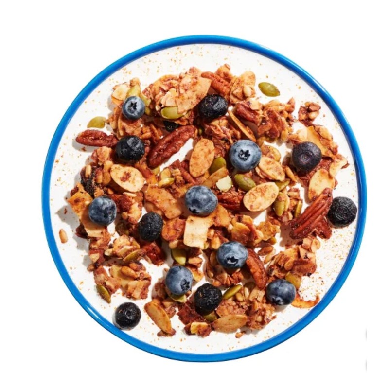 LOW CARB Keto Nut Granola, Blueberry Cinnamon, 22oz (642g)
