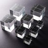 Multicoloured Cube Prism Glasses, Transparent Cube Optical Glass Cube Prism,