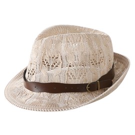 Unisex Mesh Trilby Hats for Men Women Fedora Summer Hats Classic Bowler Hats Cap Elegant Panama Hat Short Brim Jazz Cap Homburg Party Hat Gangster Hat Vintage Gentleman Jazz Hat Knitted Mesh Hat Adult