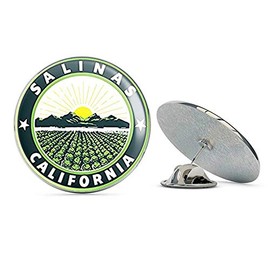 NYC Jewelers Salinas California City Seal (Logo cali ca) Metal 0.75" Lapel Hat Pin Tie Tack Pinback
