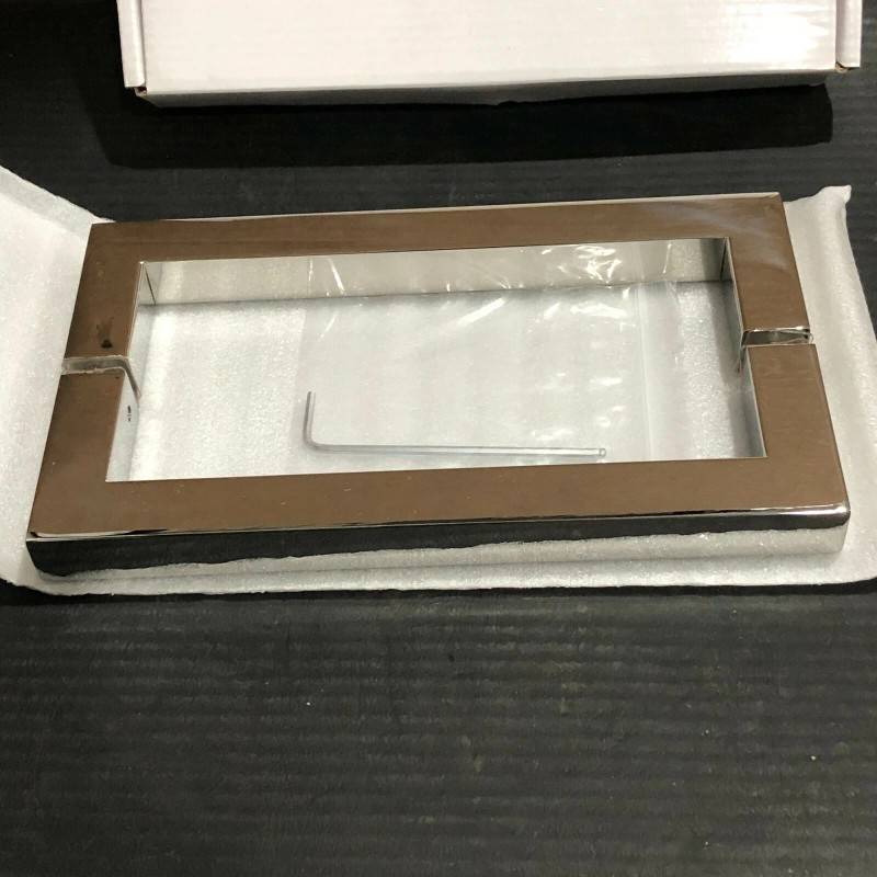 ALUMAX, Shower Door Handle Chrome - 8" Square Style, NEW
