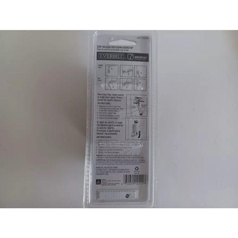 Everbilt (3) Everbilt Oil-Rubbed Bronze Step-Release Kick Down Doorstop