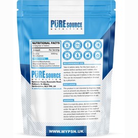 Pure Source Nutrion Pure Micronised Creatine Monohydrate 360 Tablets