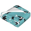 Chioee MT0992XA Flannel Blanket Throw Orca Pattern, Cute Animal, Stylish