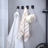 YIGII Adhesive Towel Hooks - 4 Pack Towel Hooks for