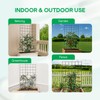 IDZO 2-Panel Folding Trellis, Basic Metal Decoration Trellis for Climbing