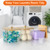 4 Pack Laundry Detergent Container, Clear Laundry Room Organization Containers,