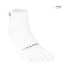 KWUKOTY 4 Pairs Coolmax Core Sports Toe Running Socks for