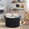 MEGASKET Large Black Blanket Basket, 22" X 22" X 14"