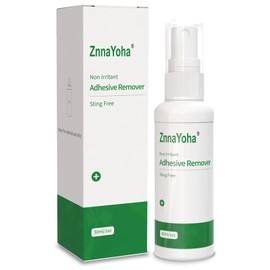 ZnnaYoha Adhesive Remover Spray,No Sting Medical Adhesive Remover for Skin,Ideal for Ostomy Patients, Sensitive Skin and Bandage Removal, Alcohol Free,1oz/ 30ml