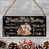 "North Pole Bakery" Christmas Plaque - Festive Gingerbread House Sign