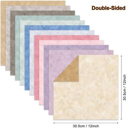 12×12 Boho Scrapbook Paper Vintage Flower Pattern Paper Pad,24 Sheets Double-Sided Bobo Floral Scrapbooking CardStock Paper Pad for Holiday Cardmaking DIY Origami Paper.