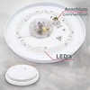 B.K.Licht - Bathroom Ceiling Light with Remote Control, Adjustable Warm