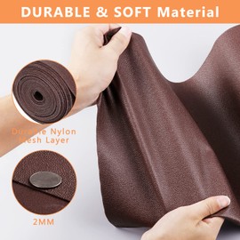 WochiTV Shelf Liner for Cabinets, Drawer 11.8 x 59 inches, Non Adhesive Non Slip Durable Foam Mat for Kitchen, Pantry, Bathroom, Cupboard, Garage Closet, Shelves, Drawer, Brown