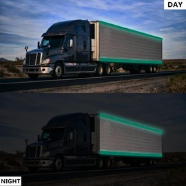 SWRT 2 Inch X 30 FT Reflective Tape Outdoor Waterproof DOT-C2 Fade Resistant Deep Green Reflective Strong Adhesive Safety Warning Reflector Conspicuity Tape for Trailer Trucks Bikes