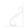 Acrux7 4 Pack White Shelf Brackets 7.5x5.5 Inch, White Decorative