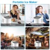 iMounTEK Portable Countertop Ice Maker 33Lbs/24H Self-Cleaning Scoop Basket Ice