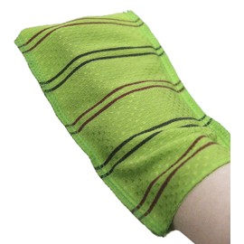 Romantic House Exfoliating Korean Towel Extra Viscos Bath Mesh Body WashCloth Rayon 100% Spa Scrub Italy Gloves Removes Dead Skin X-Large Plus Size Green 50 Color 1 Pcs