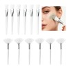 12 Pzs Brochas Mascarillas Faciales Serum Acido Spa Blanco