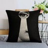 LITTLIUDO Lina Cavalieri Pillow Cover, Lina Cavalieri Artificial Linen Throw