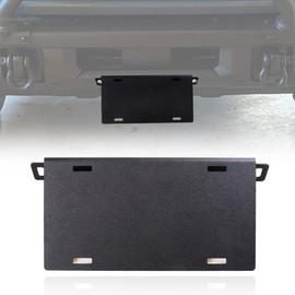 RERPRO Front License Plate Frame for 2021 2022 2023 2024 2025 Ford Bronco Accessories Aluminum Alloy Heavy-Duty Front License Plate Mounting Bracket Holder, Black