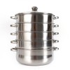 Stainless Steel Steamer, 5 Tier 26cm Steamer Cooking Steam Pot
