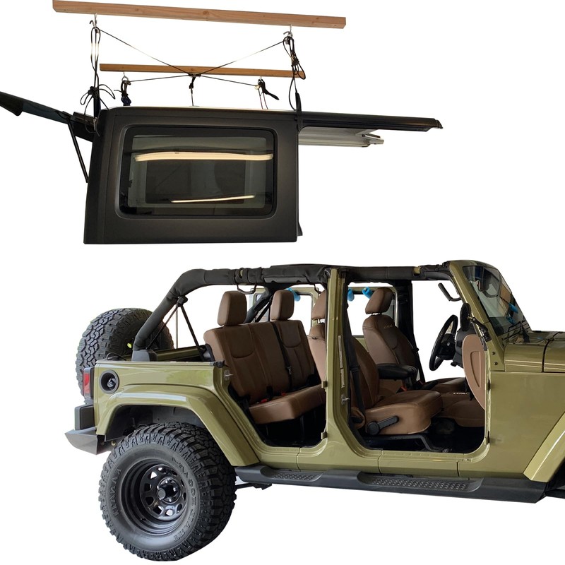 Broaddict Hard Top Removal Lift fit for Jeep Wrangler Ford